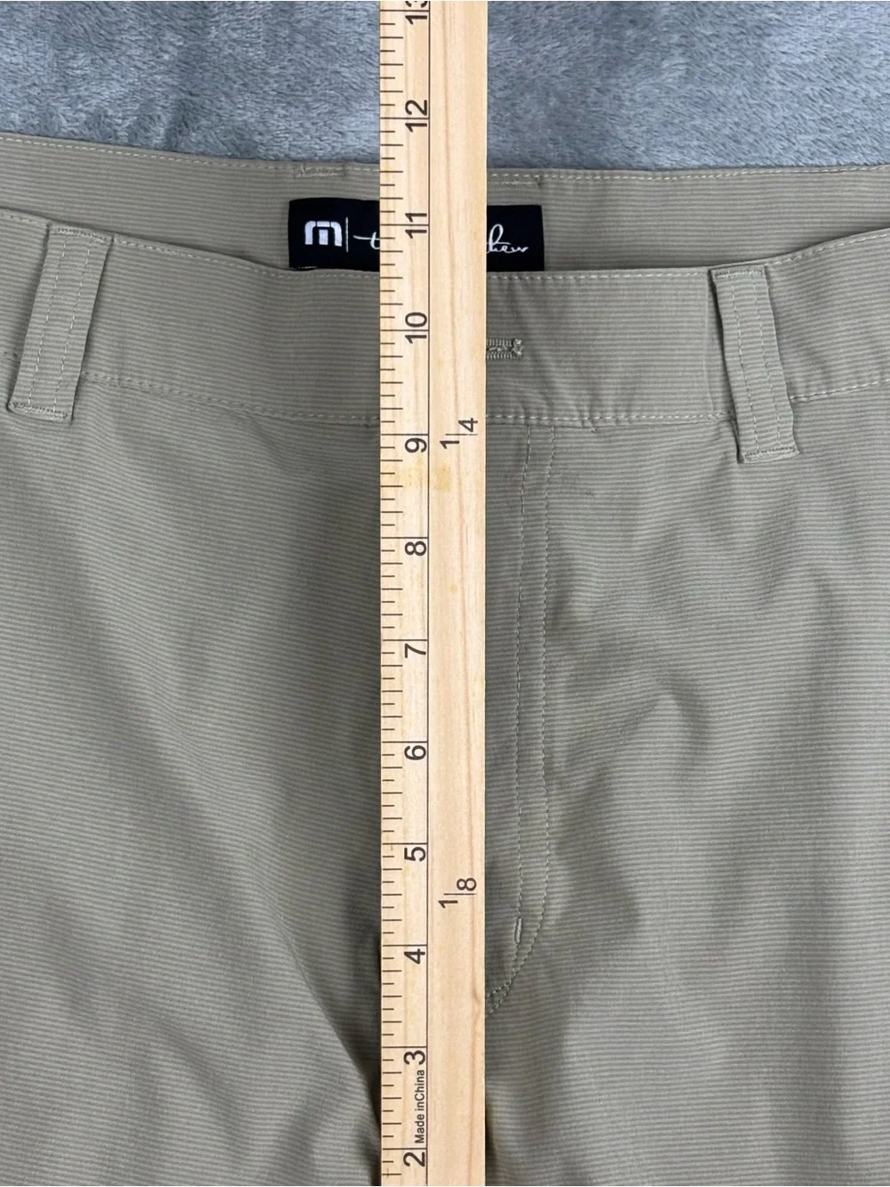 Travis Mathew Carlsbad Shorts Mens 36 Beige Performance Stretch Golf